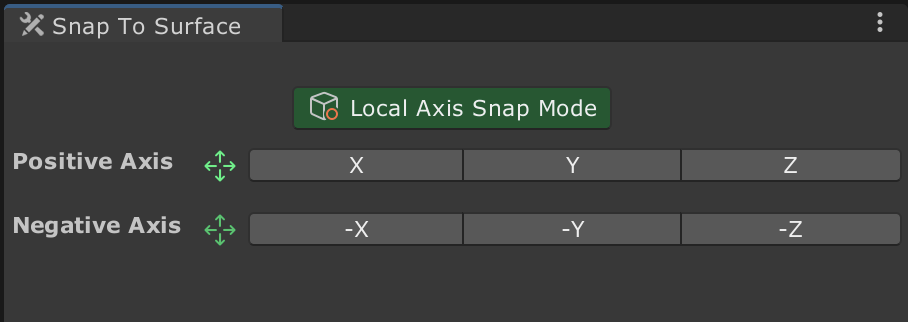 Snap To Surface Local Axis Mode